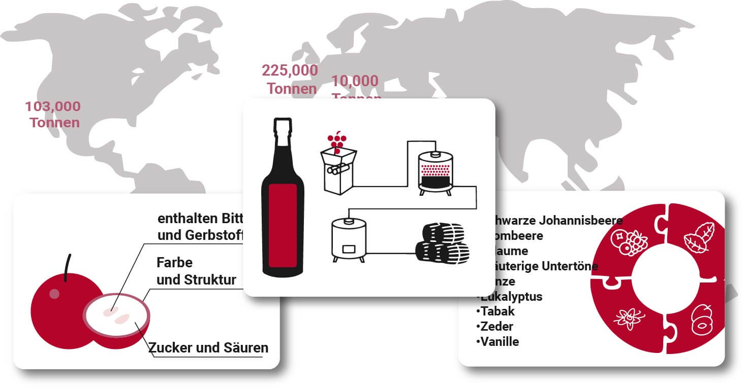 Cabernet Sauvignon Guide Rund um die Welt