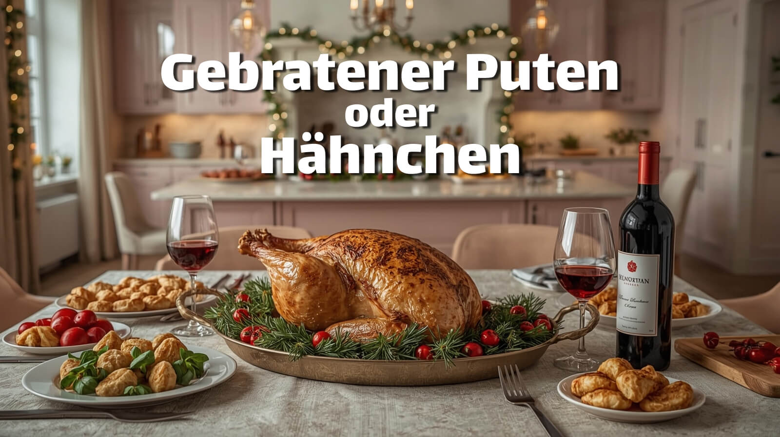 Gebratener Puten oder Hähnchen