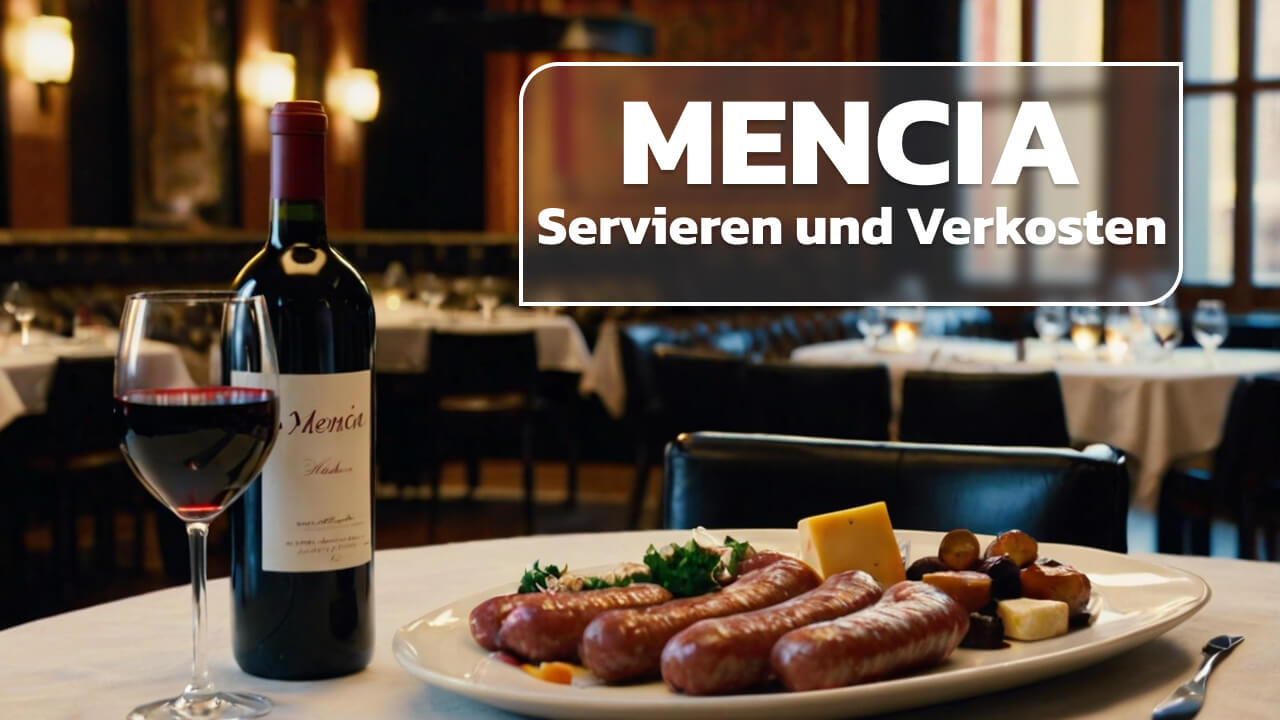 Mencia Servieren und Verkosten