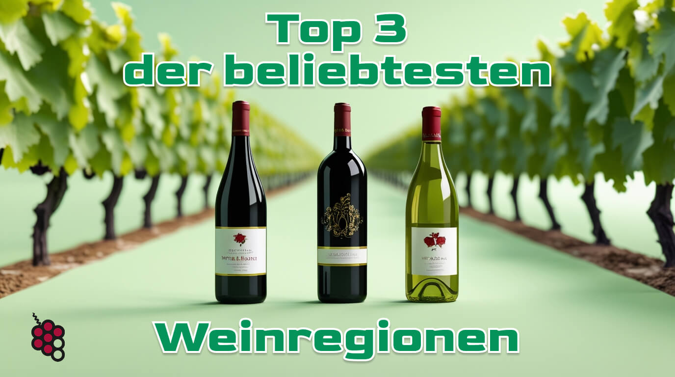 Die 3 beliebtesten Weinregionen, die es zu beobachten gilt